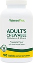 NaturesPlus Yetişkin's Chewable Multivitamin - 180 Vejetaryen Tabletler - Pineapple Flavor - Doğal Tüm Gıdalar Genel Sağlık için Tamam, Enerji - Gluten-Free - 180 Hizmet