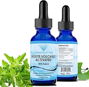 Absonutrix Zeolite Volcanic, Tudca Advanced Formula 390 mg, 4 Oz Liquid, 302 ABD'de Yapılacak, Hızlı Aborpsiyon,Non-GMO, GMP sertifikalı Tesis, Cruelty-Free Products