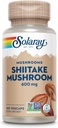 SOLARAY Shiitake Mushroom 600 mg | 100 Count