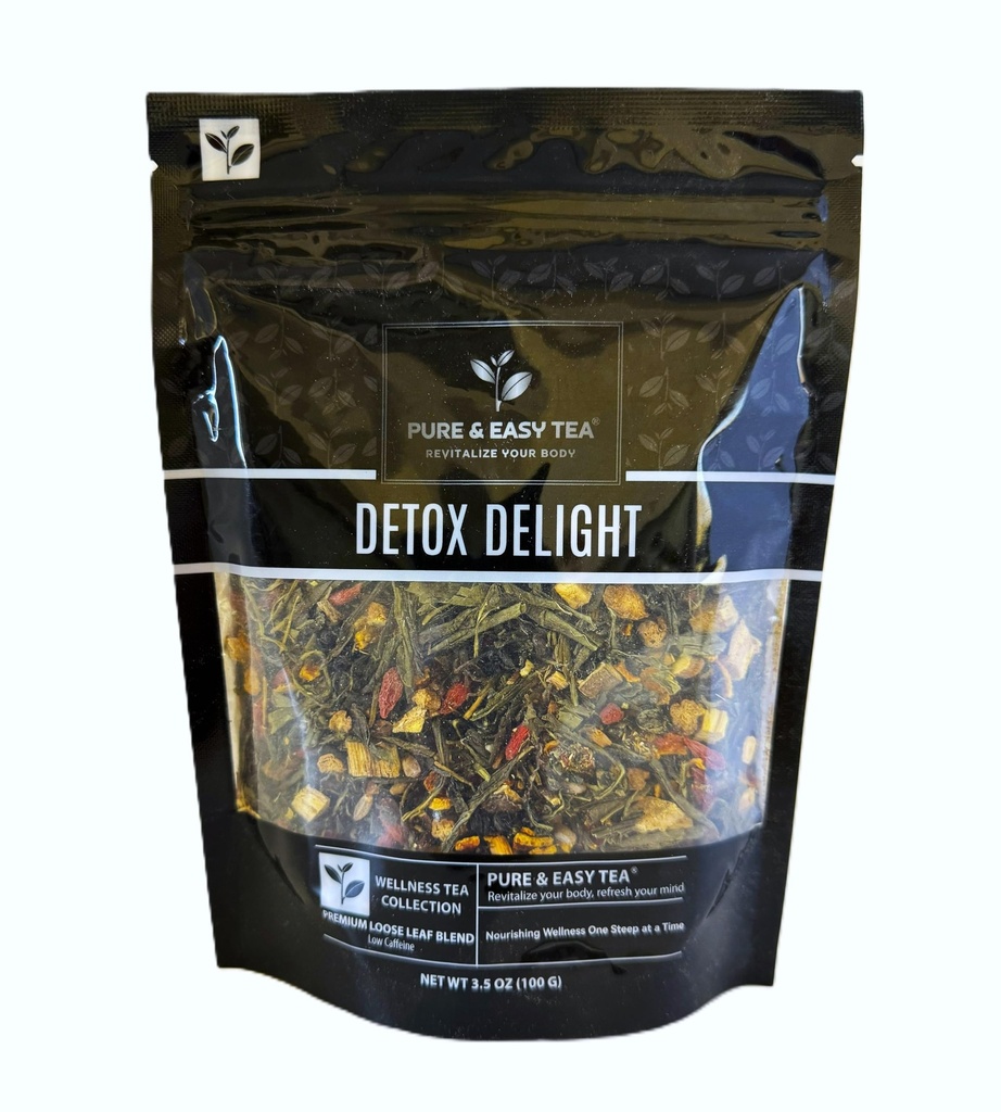 Καθαρό και εύκολο τσάι, Detox απόλαυση, 30 ημέρα Detox, υποστηρίζει υγιή αδυνατίσματος, συκώτι, κόκκαλο και καθαρισμός του παχέος εντέρου, Advanced Full Body Blend, 100g/3.5oz