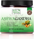 Reddy Naturals Aryana Pure Organic Ashwagandha Powder - Ρίζα υψηλής ισχύος με 10% Withanolides - Φυσικό άρωμα πορτοκαλιού για το άγχος και την ενεργειακή υποστήριξη - 4.2 OZ (120g)
