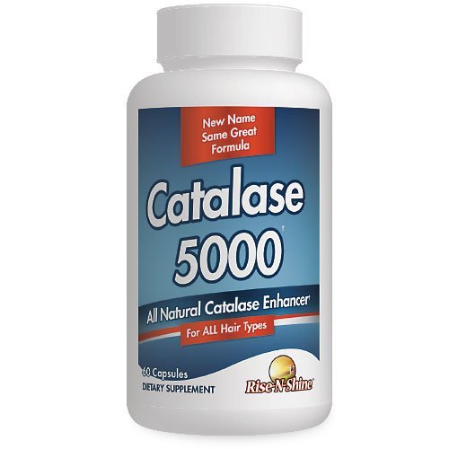 Rise-N-Shine Catalase Supplement 5000 - Saç Sağlığı Desteği için Güçlü Antioksi Enzyme - Güçlü Saçlar için Saç Supplementleri - 60 Capsules (30-Day Supply)