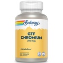 Solaray GTF Kromium 200mcg - Pure Chromium GTF 200 mcg Supplement, Supports Metabolic Function and Whole Body Health for Men and Women - 200 Vegan Capsules