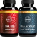Primal Συγκομιδή Συκώτι & Gut Restore συμπληρώματα για γυναίκες και άνδρες, Bundle