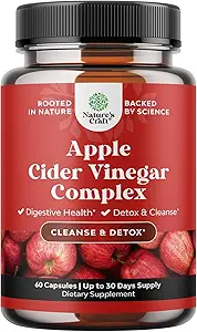 Apple Cider Vinegar Capsules - ACV Cleanse ve Detox Pills for Gut and Digestive Health with Fleming Cayenne - Ekstra Kuvvetli ACV Capsules for Gut Cleanse and Full Body Detox (30 hizmet)