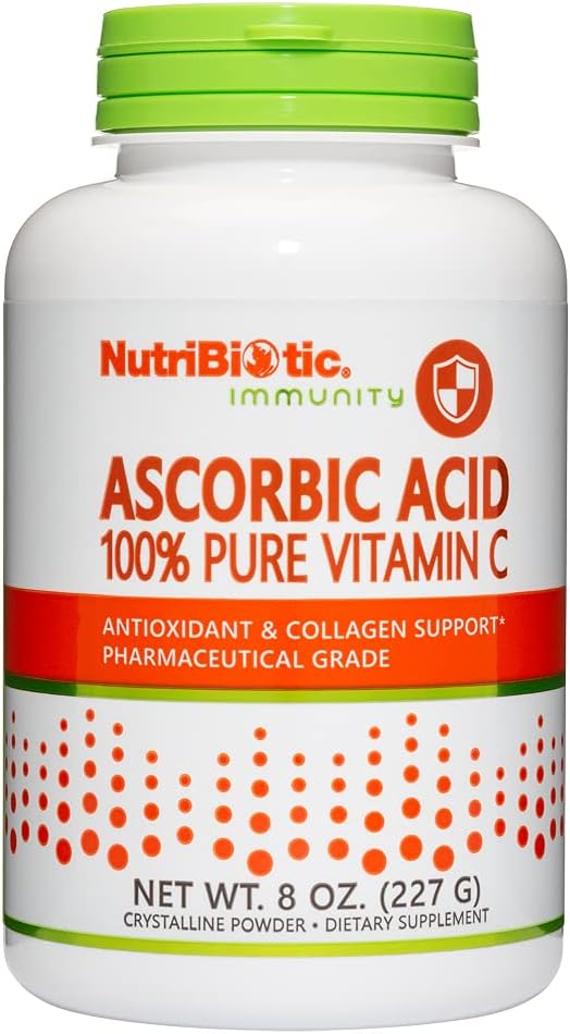 Nutribiotic Ascorbic Acid Vitamin C Powder, 8 Oz 