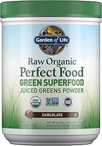 Life Raw Organic Perfect Food Green Superfood Juiced Greens Toz - Çikolata, 60 Hizmet, Non-GMO, Gluten Free, Vegan Whole Food Diyetary Supplement Plus Probiyotiks, Enzymes