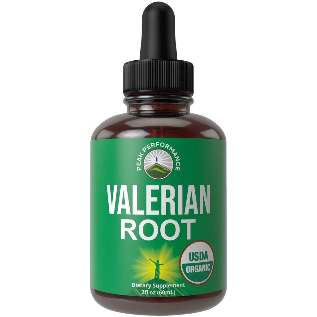 USDA Organik Valerian Root Liquid Drops Supplement. Vegan Rahatlama için Tincture, Sleep, Calm. Valerian Capsules için Büyük Alternatif. Zero Sugar, Gluten Free Supplements for Women and Men