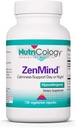 Nutricology ZenMind Supplement - Calmness Support, Day or Night, GABA, L-Theanine, Hipoallergenic, Vegetarian Capsules - 120