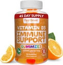 Yetişkinler için Büyük Vitamin D Gummies Hissediyor | Tropikal Flavored Vegetarian Chewable Vitamin D 2000 iu | Immune Support Supplement | Gluten Free | 45 Day Supply