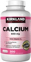 Kirkland Signatureuba 600 mg. ile D3, 500 Tablet (4 Pack)