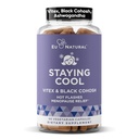 Eu Natural Staying Cool Menopause Supplements for Women - Hormonal Hot Flash Relief, Weight Support, & Night Sweats - Vitex Chaste Tree & Black Cohosh - 60 Vegetarian Soft Capsules