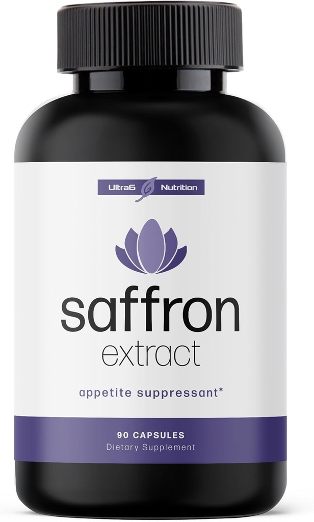 Pure Saffron Extract - Ορεκτικό Καταπραϋντικό για Απώλεια Βάρος Γυναίκες & Άνδρες - Natural Hunger & Craving Control Supplement - Saffron Supplements for Energy & Mood Lift - 90 Κάψουλες - Made in USA