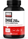 FORCE FACTOR DMAE Concentration, Focus ve Sağlıklı Biliş Fonksiyonlar, Beyin Tamam & Nörotransmitter Desteği, Vegan, Non-GMO, 100 Capsules