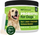 Köpekler için Pet Ultimates Probiyotikleri - Digestive Support & Antibiyotiks Recovery için 22-Species Dog Probiyotiks - Skin and Coat Supplement, Advanceds Vitality – Dog Health Materials (1 Pack)
