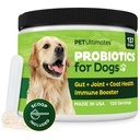 Köpekler için Pet Ultimates Probiyotikleri - Digestive Support & Antibiyotiks Recovery için 22-Species Dog Probiyotiks - Skin and Coat Supplement, Advanceds Vitality – Dog Health Materials (1 Pack)