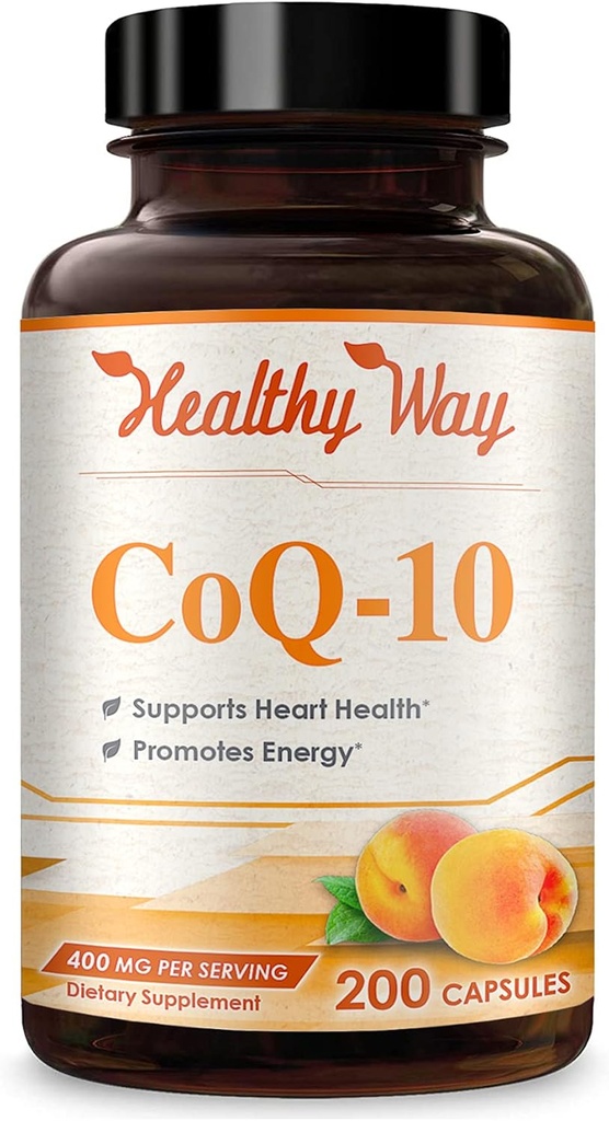 Sağlıklı Yol CoQ10 400 mg 200 Capsules Hızlı Abvitamin - Non-GMO