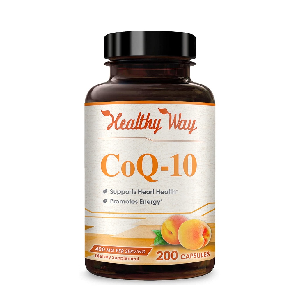 Sağlıklı Yol CoQ10 400 mg 200 Capsules Hızlı Abvitamin - Non-GMO