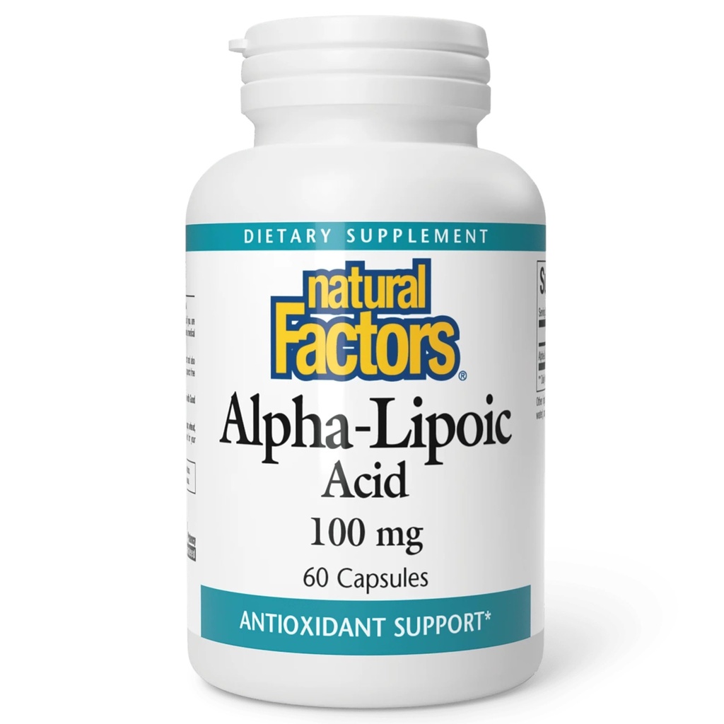 Natural Factors Alpha-lipoic Acid 100mg Capsules, 60-Count