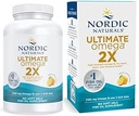 Kuzey Naturals Ultimate Omega 2X, Limon Flavor - 180 Soft Gels - 2150 mg Omega-3 - EPA & DHA ile Yüksek Yeterli Balık Yağı - Beyin ve Kalp Sağlığını Teşvik - Non-GMO - 90 Hizmetler