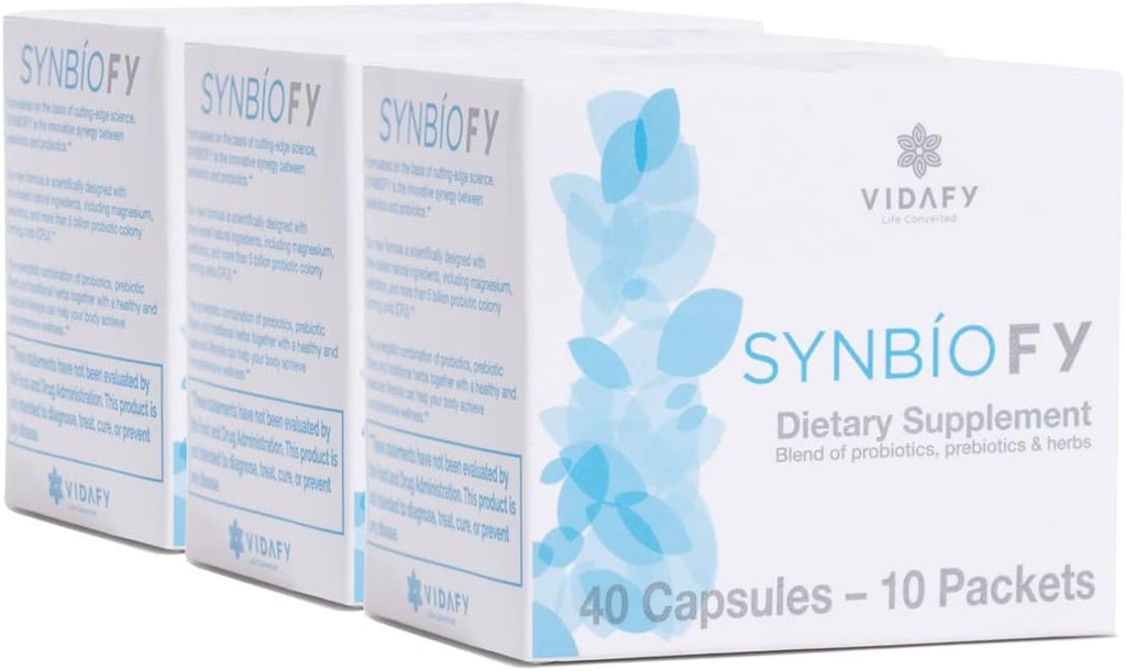 Synbiofy - 3 Συσκευασία (120 Κάψουλες) Φυσικά συμπληρώματα