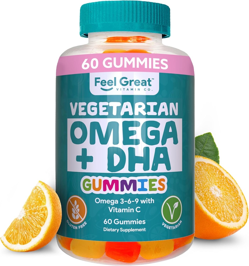 Νιώστε το Great Omega & DHA Gummies για ενήλικες Φυτά με βάση Ωμέγα 3 Fish Oil Εναλλακτική 