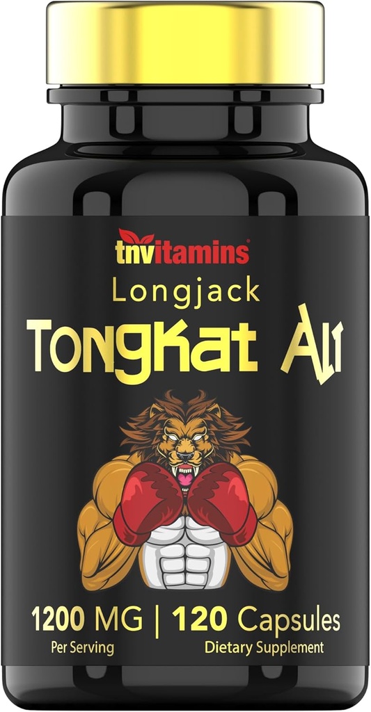 Tongkat Ali for Men: 1200 mg x 120 Capsules | Ayrıca Longjack Root olarak da bilinir | %100 Bütün Doğal & Ultra Potent Tongkat Ali Supplement | Enerji, Güç, Güçlü, Atle Performansı ve Spor Beslenme