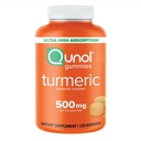 Qunol Turmeric Gummies, Gummy με 500mg Turmeric Curcumin, Κοινό συμπλήρωμα υποστήριξης, Ultra High Absorvice Tumeric Curcumin, Vegan, Gluten Free, 2 Μήνες προσφοράς, 120 Count