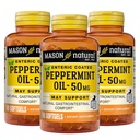 MASON NATURAL Peppermint Oil 50 mg Enteric Coated Supplement, 270 Day Supply of Gastasserial Support for Normal Functioning Bowel, Softgel Pills