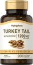 Piping Rock Turkey Tail Mushroom Capsules 1200 mg | 200 Pills | Coriolus Versicolor | Herbal Extract Supplement | Non-GMO, Gluten Free