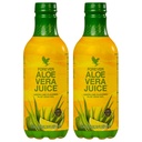 Forever Living - Aloe Vera Juice - Lemon Lime Flavor with Pure Inside Leaf Gel - Destekler Digestion and Immunity - 1L Every (Pack of 2)