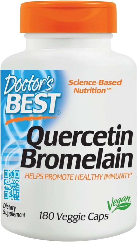Doktor'un En İyi Quercetin /Bromelain Capsules, 180 Count