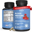 Kan basıncı Desteği Tamam – Doğal Hawthorn, Hibiscus, Garlic & Olive Leaf – Kalp Sağlığı ve Sörf Desteği – B12, B6 – Vegan, Non-GMO – 90 Caps (3-Month Supply)