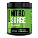 Jacked Factory NITROSURGE Pre Workout Supplement - Endless Energy, Instant Strength Gains, Clear Focus, Intense Pumps - NO ATM & Güçlü Preworkout Energy Toz - 30 Hizmet, Arctic White