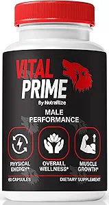 Vital Prime for Men, Official Vital Prime Original Blend, Natural Ingredients to Support Male Performance, Premium Formula for Endurance and Stamina, VitalPrime Complex Review (60 Capsules)