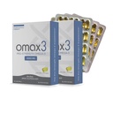 Omax3 Pro-Stength Ultra-Pure Omega-3 Fish Oil - 1000 mg - Maximum Professional Joint & Muscle Support - EPA DHA - NSF Certified - 60/per Softgel Blister (Pack of 2)