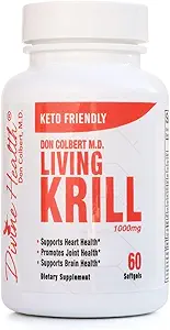 Θεϊκή Υγεία Δρ Colbert, MD Living Krill Oil 1000mg ανά Softgel Plus DHA & EPA 