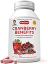 ANDREW LESSMAN Cranberry Faydaları - 360 Capsules - Destekler Bladder, Kidney ve Urinary Tract Health. Yüksek Potency Standardized Extracts of Cranberry Fruit, Small Easy to Swallow Capsules
