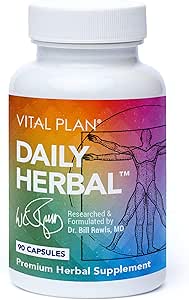Vital Plan Daily Herbal Supplement by Dr. Bill Rawls – Ενισχυτής Ανοσολογικής Ανοσίας για την Υποστήριξη του Ανοσοποιητικού, Microbiome Balance & Cell Health — Reishi Mushroom, Turmeric & Rhodiola