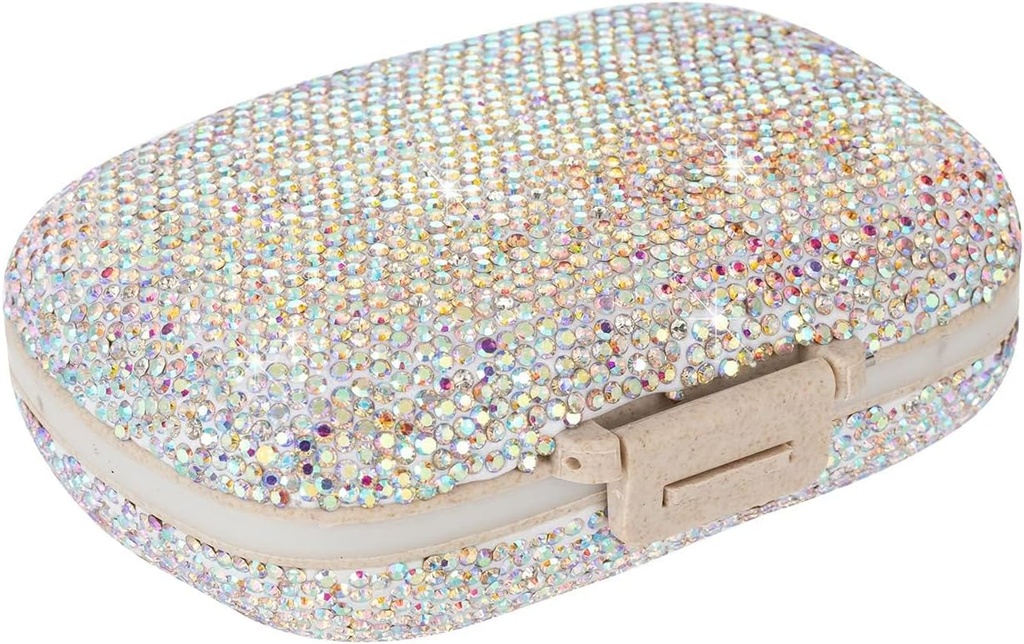 Günlük Organize Vitaminr,Portable Pill Case Travel,Medicine Pill Kutu Konteynerleri Şişe, Purse için Küçük Pill Sahibi Taşıyıcısı,Cute İlaç Tankları (Renkli)