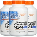 Doktor'un BEST, (3 Pack Glucosamin Chondroitin MSM OptiMSM, 240 Veggie Caps