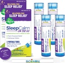 Boiron SleepCalm On The Go Sleep Aid for Deep, Relaxing, Restful Nighttime Sleep - Melatonin-Free and Non Habit-Forming - 80 per Tube - 4 Tubes with Blue Pen