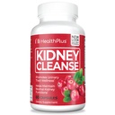 Health Plus Advanced Kidney Cleanse with Cranberry Extract, Turmeric Root and CoQ10, βοηθά στην υποστήριξη Υγιής λειτουργία νεφρών & ούρα Φυλλαδική ευεξία, 60 κάψουλες