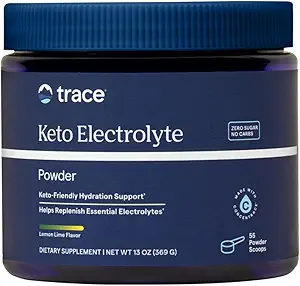 Trace Minerals | Keto Electrolyte Toz İçecek Mix | Sugar Free | Discovers Energy and Endurance | Gluten Free, Vegan | Lemon Lime, 13 oz | 55 Hizmet