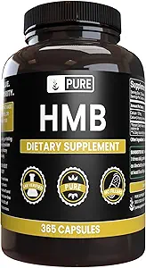 Pure Original Ingredients HMB (365 Capsules) No Magnesium Or Rice Fillers, Always Pure, Lab Verified