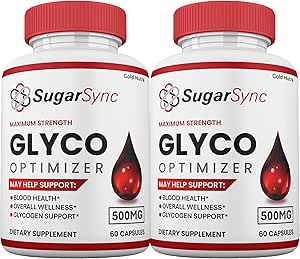 SugarSync Glyco Optimizer Κάψουλες, Χάπια SugarSync, Συμπλήρωμα για Άνδρες και Γυναίκες Βιταμίνες (2 Συσκευασία)