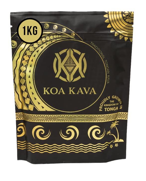 Koa Kava Kava Powder Tea – 1 Kilo (2,2 Λίρες) Ευγενές Tongan Kava Root, Pouni ONO Kava Ποτό για χαλάρωση και καλή Vibes, που προέρχονται άμεσα από Vava'U, 1 Kilogram