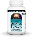 Source Naturals Essential Enzymes 500mg Bio-Aligned Multiple Supplement Herbal Defense for Digestion, Gas & Constipation Relief - Strong Immune System Support* - 120 Capsules
