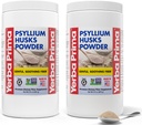 Yerba Prima Psyllium Husks Powder - 24 oz (Pack of 2) - Άγευστο - Πρόστιμο - Φυσικό συμπλήρωμα ινών με διαλυτές και αδιάλυτες ίνες