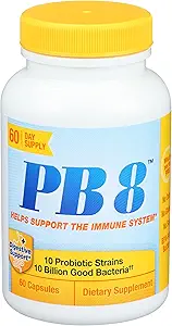 Beslenme Now PB 8 Probiyotik Immune System and Digestive Support* Diyetary Supplement, 60 Count